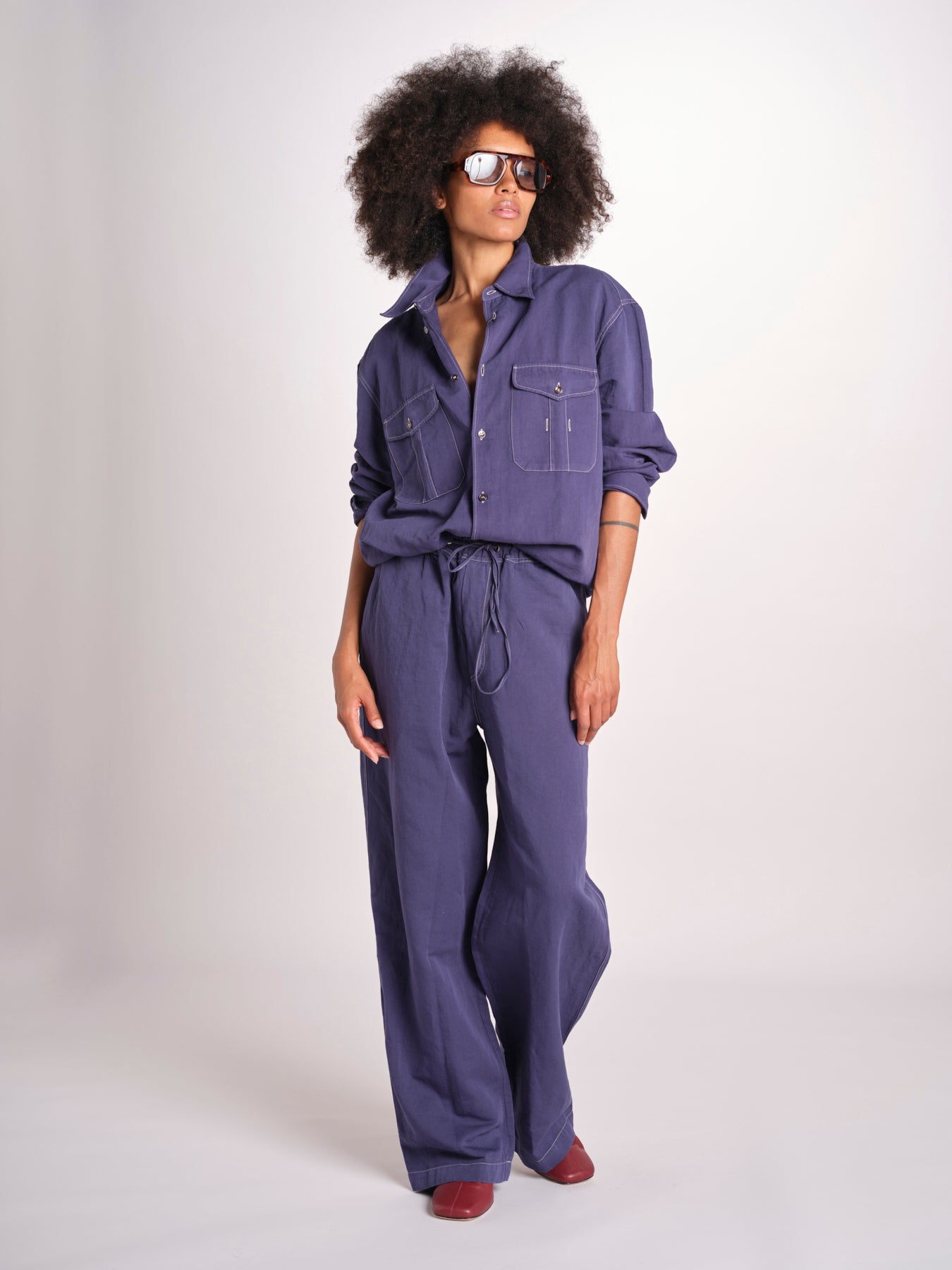 pantalone con impunture SONNY 1311 INDIGO studio nicholson 