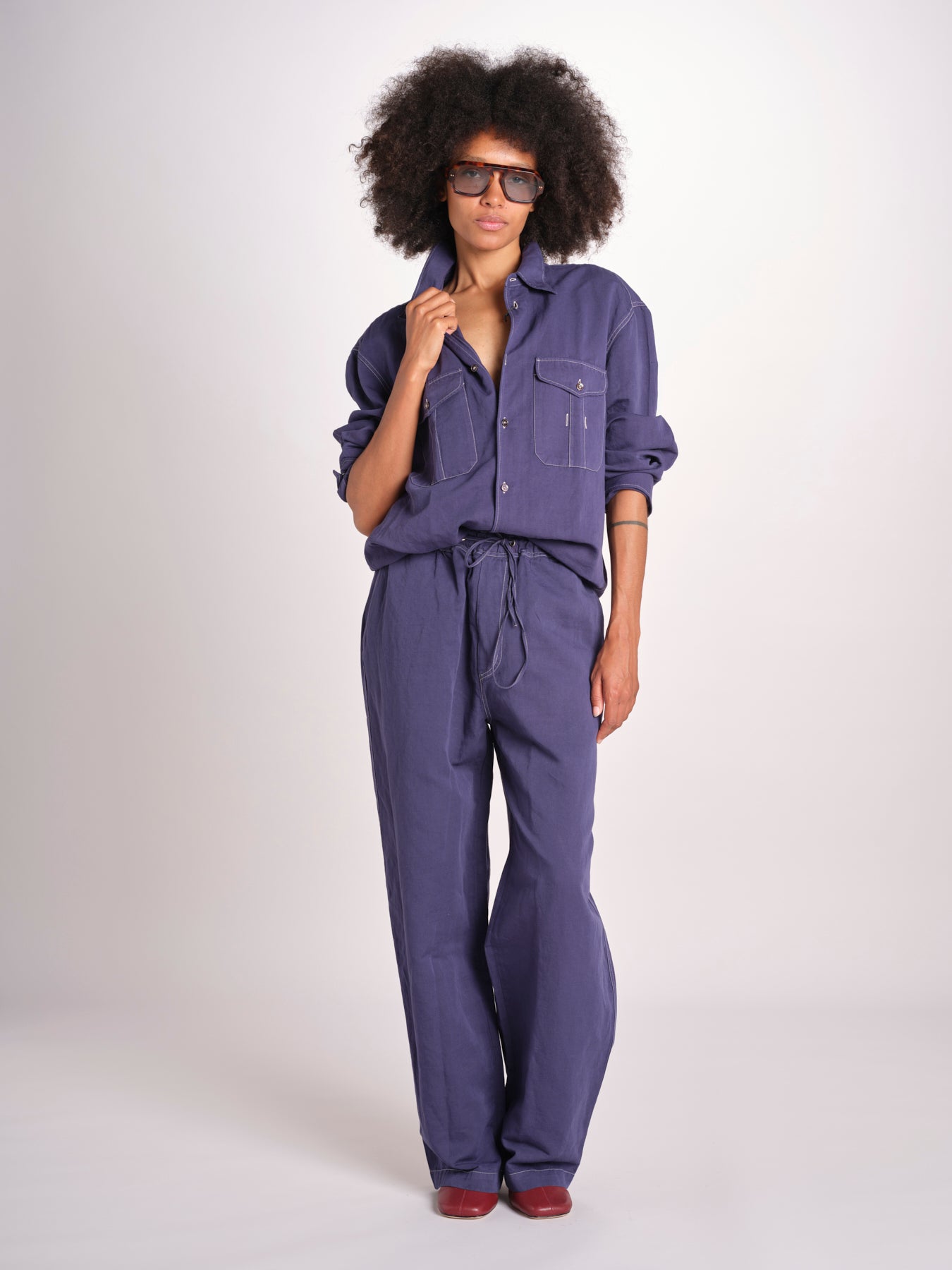 pantalone con impunture SONNY 1311 INDIGO studio nicholson 