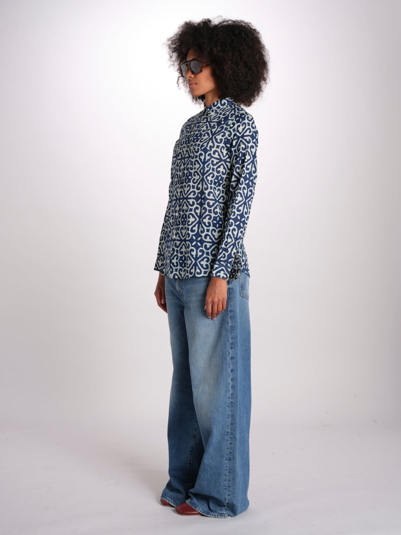 camicia GSPRO-02I NAVY terre rouge 