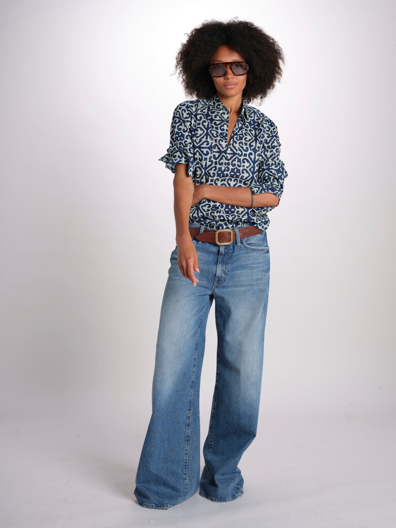 camicia GSPRO-02I NAVY terre rouge 