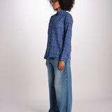 camicia KIPRO-502Y BLEU terre rouge 