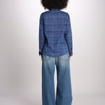 camicia KIPRO-502Y BLEU terre rouge 
