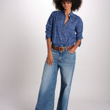 camicia KIPRO-502Y BLEU terre rouge 