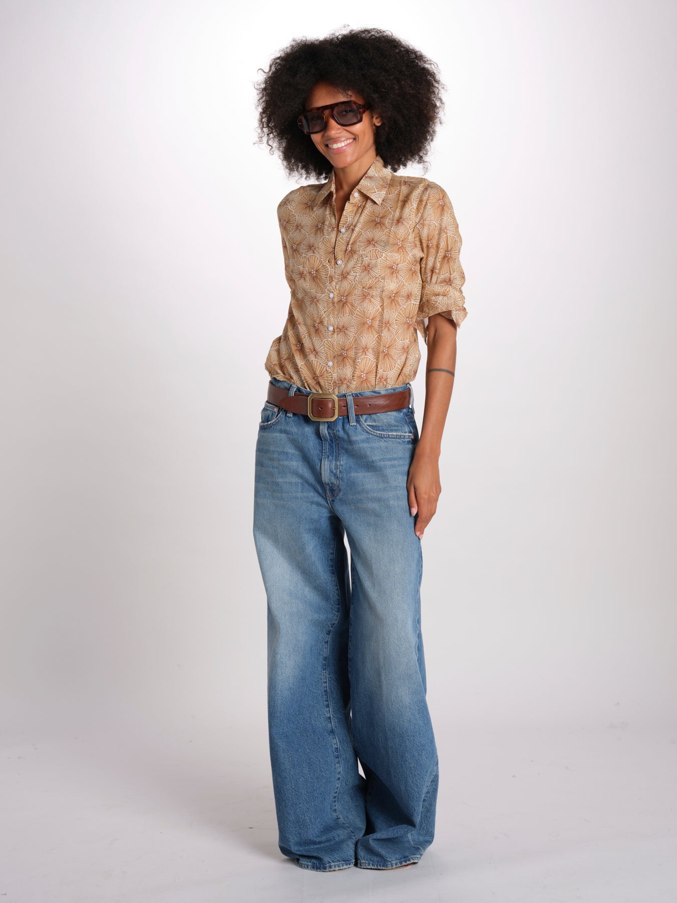camicia SX7522-4F04 BEIGE terre rouge 