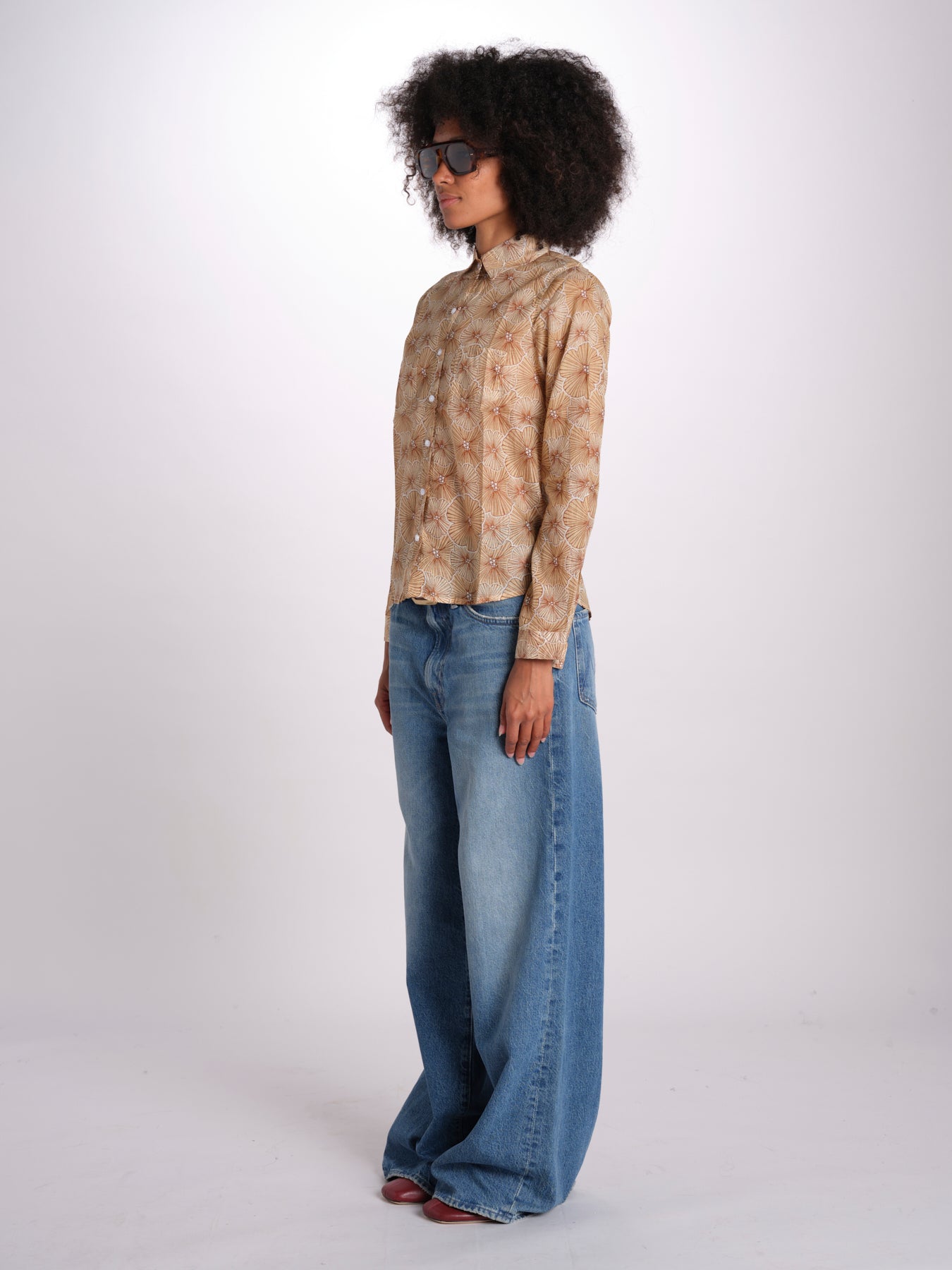 camicia SX7522-4F04 BEIGE terre rouge 