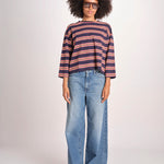 t-shirt a righe manica lunga THE FIELD TEE 1903116 SCOUT STRIPE the GREAT 