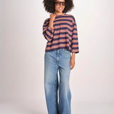t-shirt a righe manica lunga THE FIELD TEE 1903116 SCOUT STRIPE the GREAT 