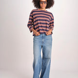 t-shirt a righe manica lunga THE FIELD TEE 1903116 SCOUT STRIPE the GREAT 