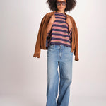 t-shirt a righe manica lunga THE FIELD TEE 1903116 SCOUT STRIPE the GREAT 