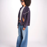 cardigan con cavalli THE HORSE LODGE S463682 NAVY the GREAT 