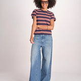 t-shirt a righe manica corta THE LITTLE TEE T1103116 SCOUT STRIPE the GREAT 