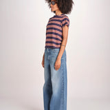 t-shirt a righe manica corta THE LITTLE TEE T1103116 SCOUT STRIPE the GREAT 