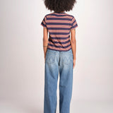 t-shirt a righe manica corta THE LITTLE TEE T1103116 SCOUT STRIPE the GREAT 