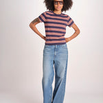 t-shirt a righe manica corta THE LITTLE TEE T1103116 SCOUT STRIPE the GREAT 