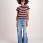t-shirt a righe manica corta THE LITTLE TEE T1103116 SCOUT STRIPE the GREAT 