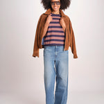 t-shirt a righe manica corta THE LITTLE TEE T1103116 SCOUT STRIPE the GREAT 