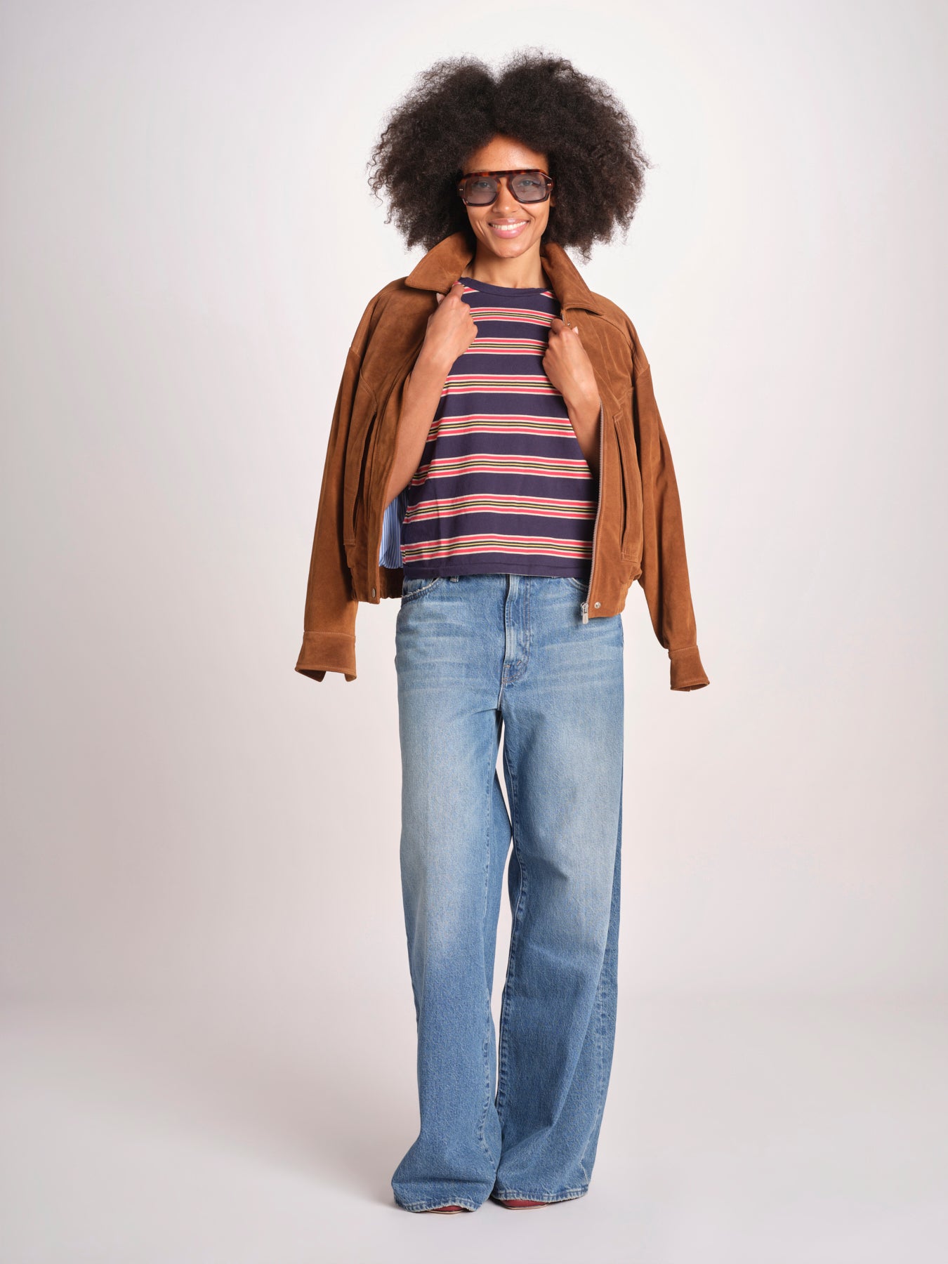 t-shirt a righe manica corta THE LITTLE TEE T1103116 SCOUT STRIPE the GREAT 