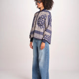 bomber stampa a bandana THE QUILTED BOMBER J270676BP NAVY the GREAT 