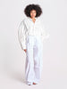 pantalone over con pinces in popeline