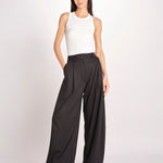 pantalone over con pinces BILLIE 3111 T0162 BLACK T0002 the latest 