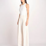 pantalone over con pinces BILLIE 3111 T0162 MILK T0416 the latest 