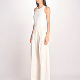 pantalone over con pinces BILLIE 3111 T0162 MILK T0416 the latest 