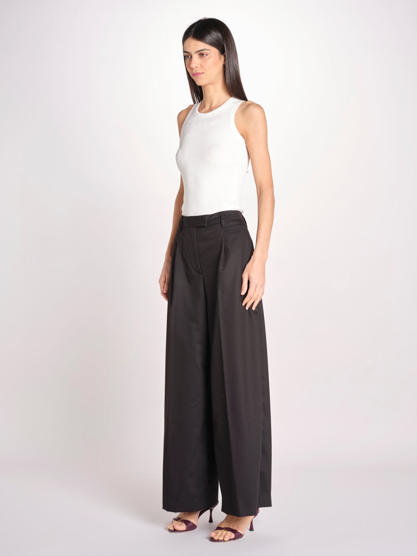 pantalone a vita bassa DEVA 3118 T0162 BALCK T0002 the latest 