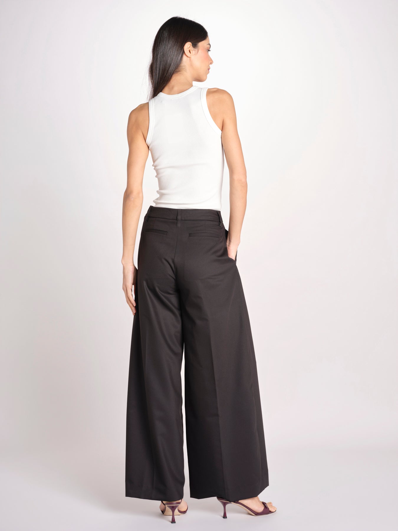 pantalone a vita bassa DEVA 3118 T0162 BALCK T0002 the latest 
