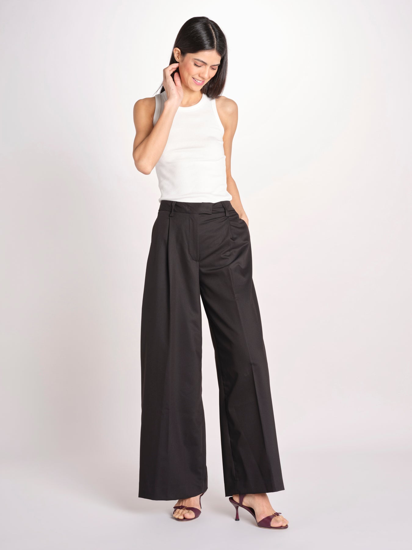 pantalone a vita bassa DEVA 3118 T0162 BALCK T0002 the latest 
