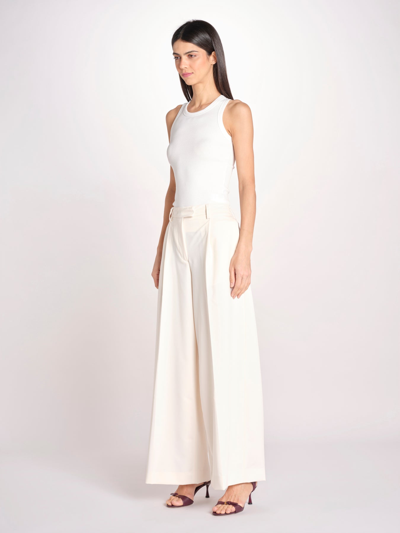 pantalone a vita bassa DEVA 3118 T0162 MILK T0416 the latest 