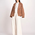 pantalone a vita bassa DEVA 3118 T0162 MILK T0416 the latest 
