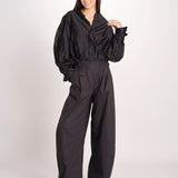 camicia in mussola con manica a sbuffo DIANA 4007 T0161 BLACK T0002 the latest 