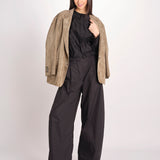 camicia in mussola con manica a sbuffo DIANA 4007 T0161 BLACK T0002 the latest 