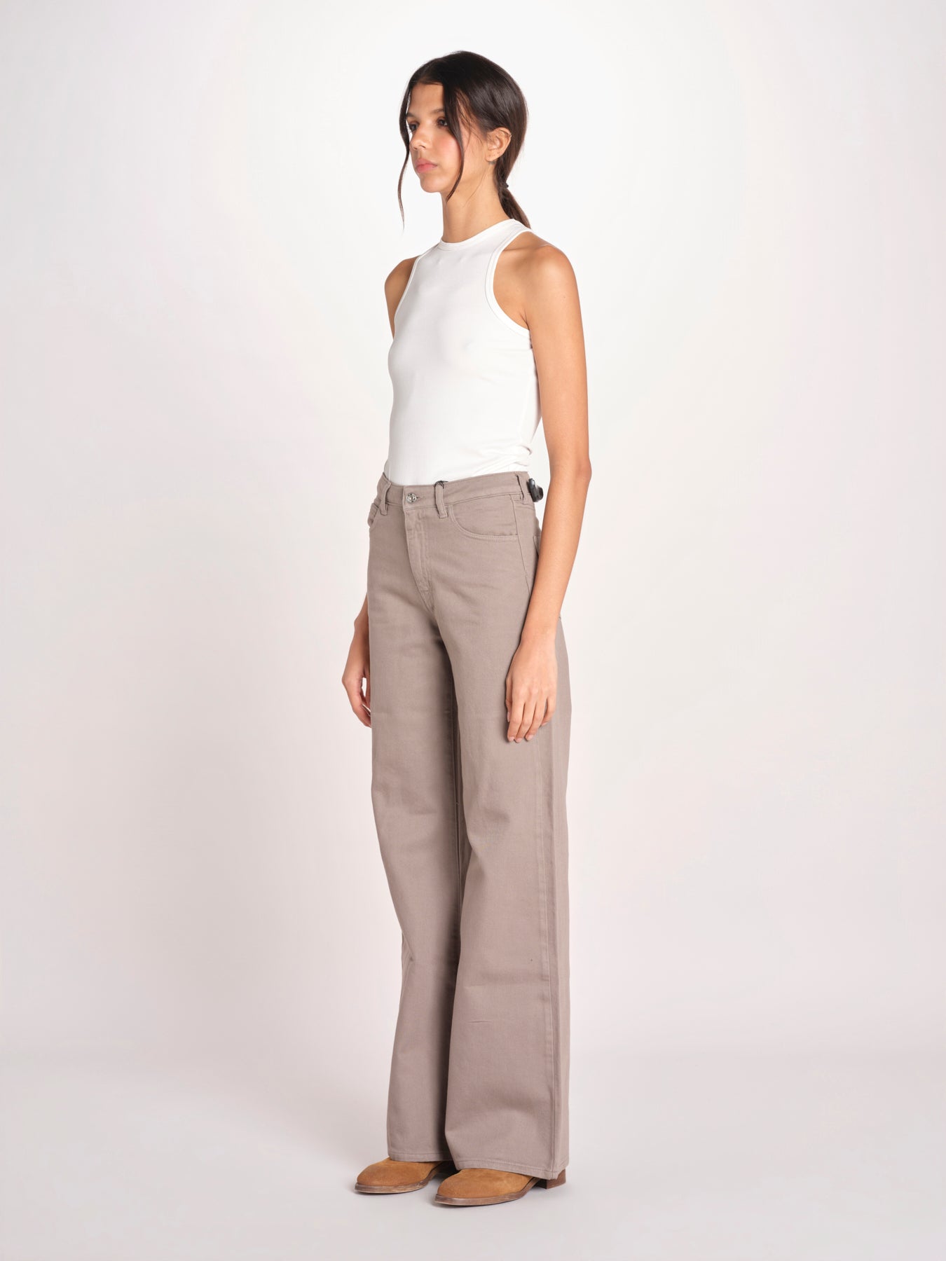 pantalone diritto CLARA COMFORTBULL DOVEGREY true avenue 
