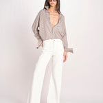 pantalone diritto CLARA COMFORTBULL IVORY true avenue 