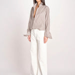 pantalone diritto CLARA COMFORTBULL IVORY true avenue 