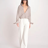pantalone diritto CLARA COMFORTBULL IVORY true avenue 