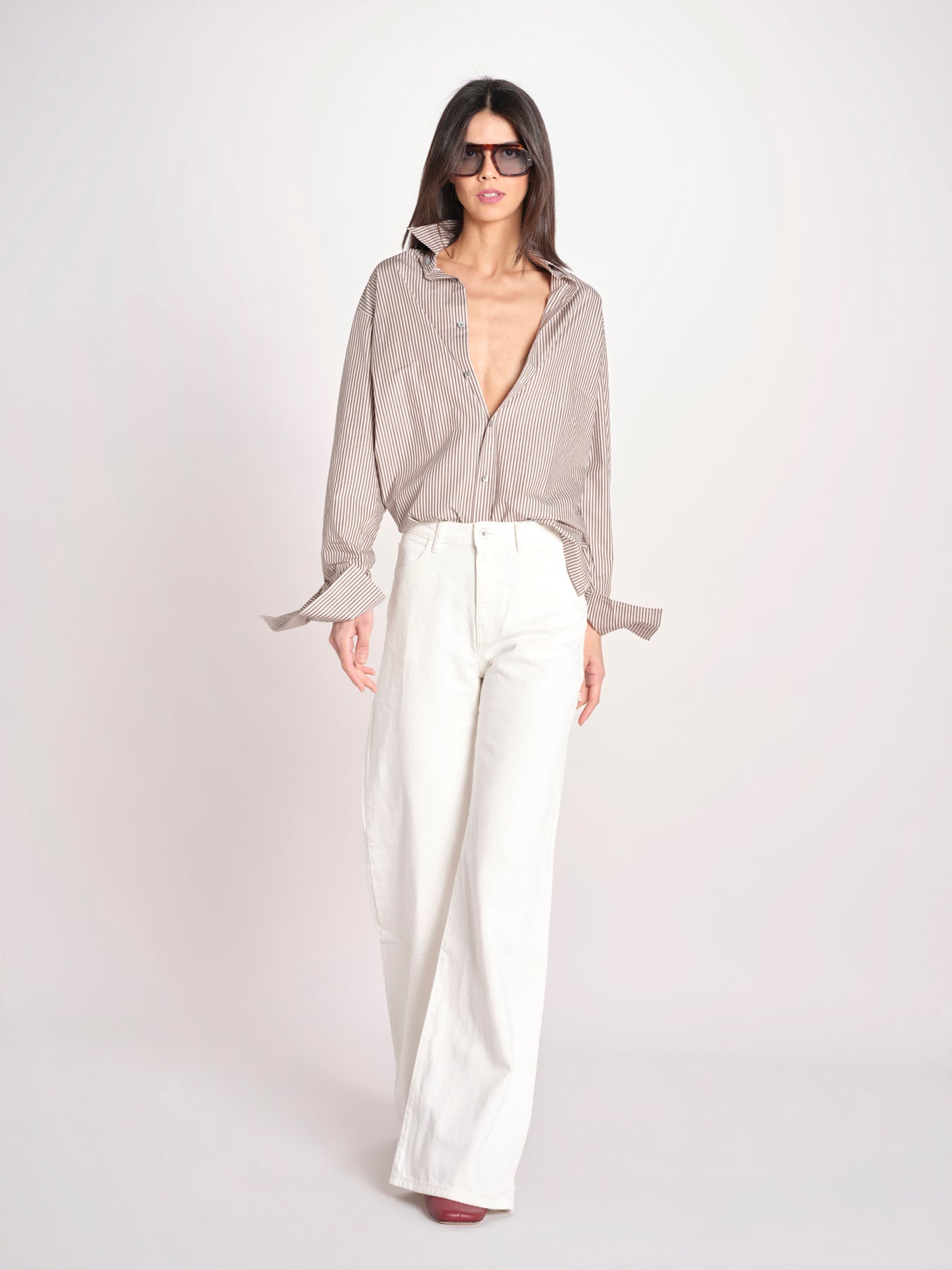 pantalone diritto CLARA COMFORTBULL IVORY true avenue 