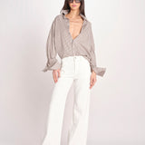 pantalone diritto CLARA COMFORTBULL IVORY true avenue 