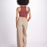 Pantalone diritto CLARA DENIMCOLOUR BEIGE true avenue 