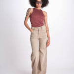 Pantalone diritto CLARA DENIMCOLOUR BEIGE true avenue 