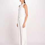 pantalone dritto in lino ERICA STRUCTURELINEN IVORY true avenue 