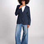 giacca due bottoni in cotone LIVI ESSELING NAVYBLUE true avenue 