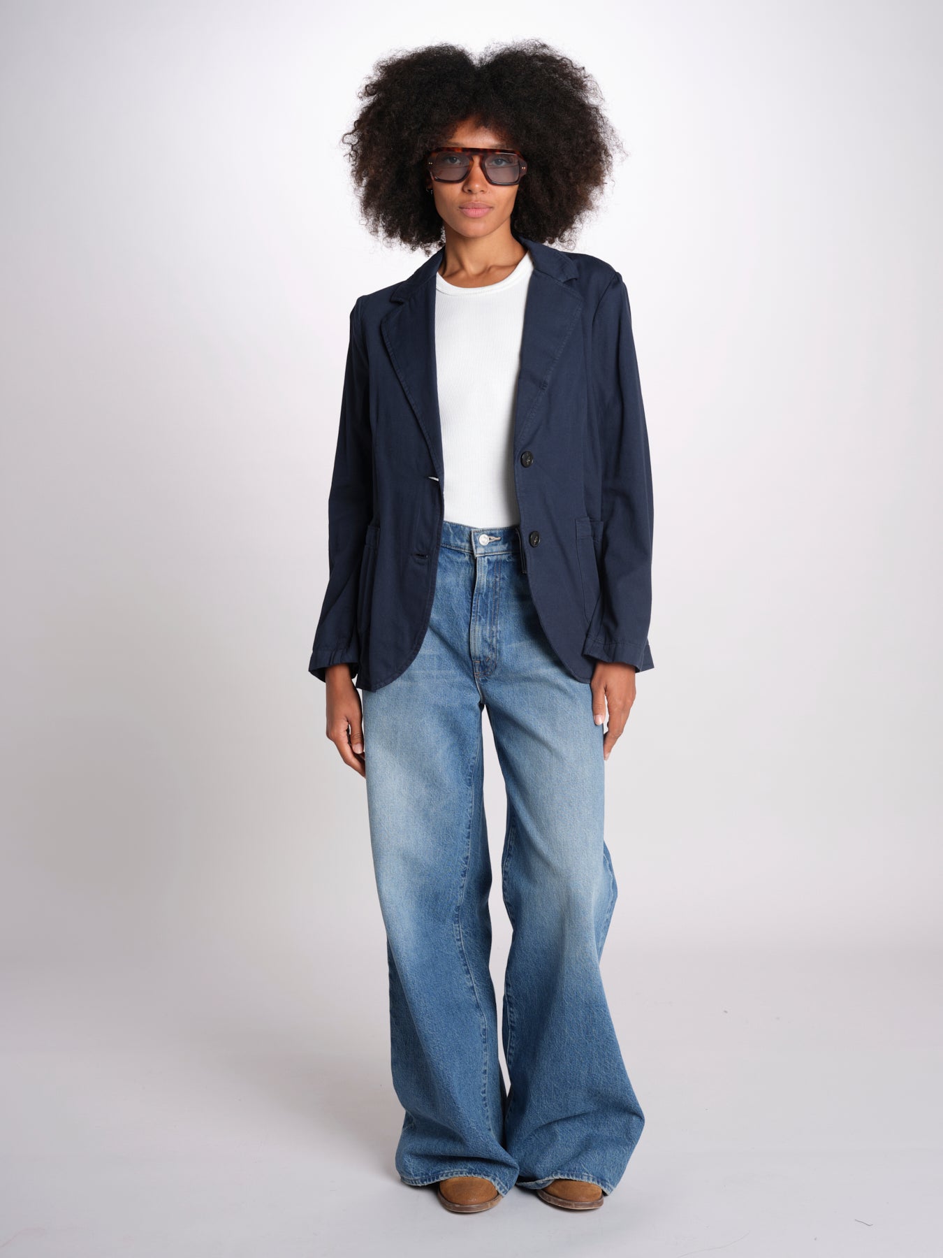 giacca due bottoni in cotone LIVI ESSELING NAVYBLUE true avenue 