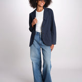 giacca due bottoni in cotone LIVI ESSELING NAVYBLUE true avenue 