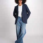 giacca due bottoni in cotone LIVI ESSELING NAVYBLUE true avenue 