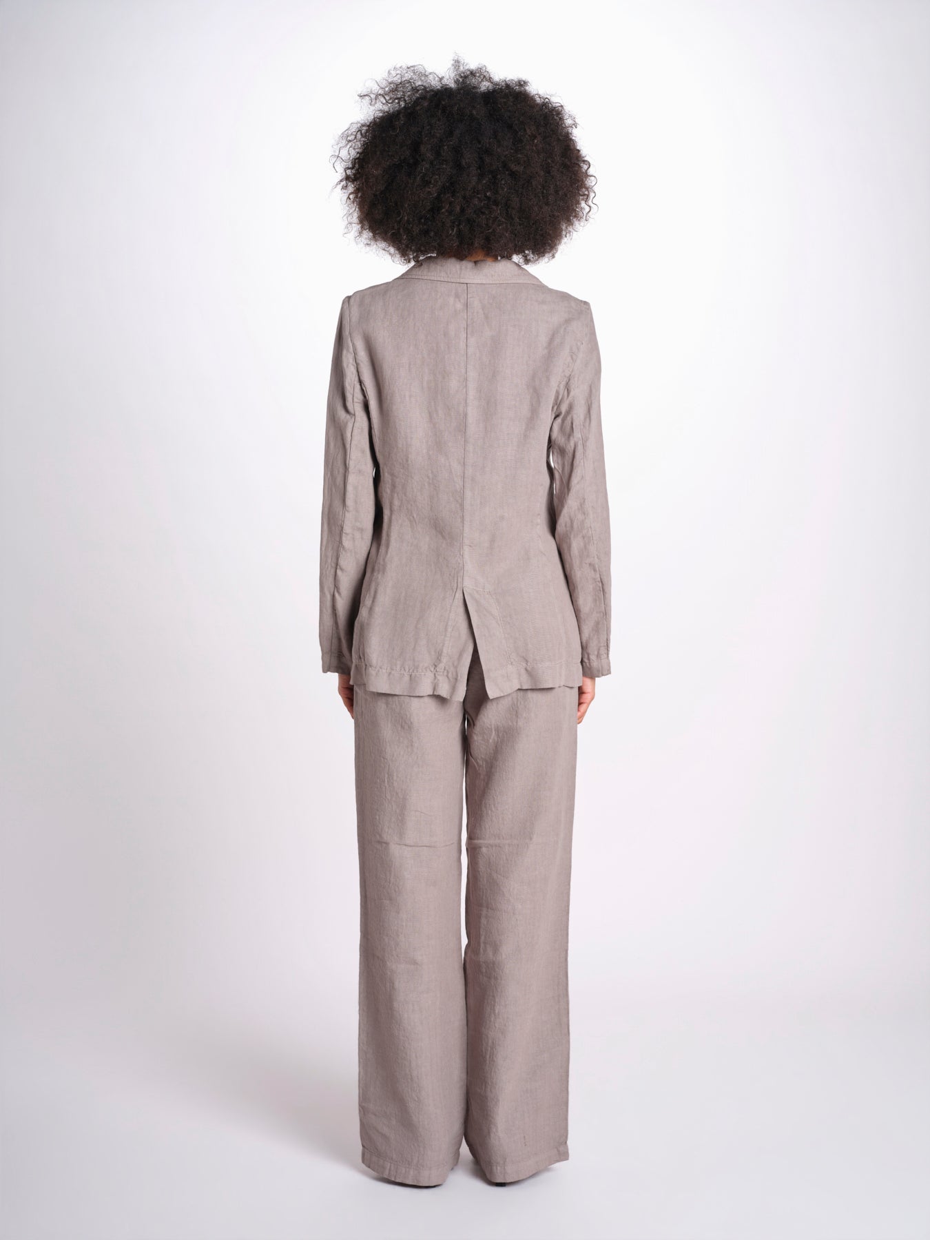 blazer due bottoni in lino LIVI STRUCURELINEN DOVE GREY true avenue 