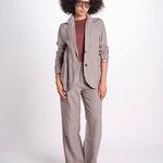 blazer due bottoni in lino LIVI STRUCURELINEN DOVE GREY true avenue 