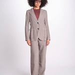 blazer due bottoni in lino LIVI STRUCURELINEN DOVE GREY true avenue 