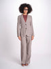 blazer due bottoni in lino